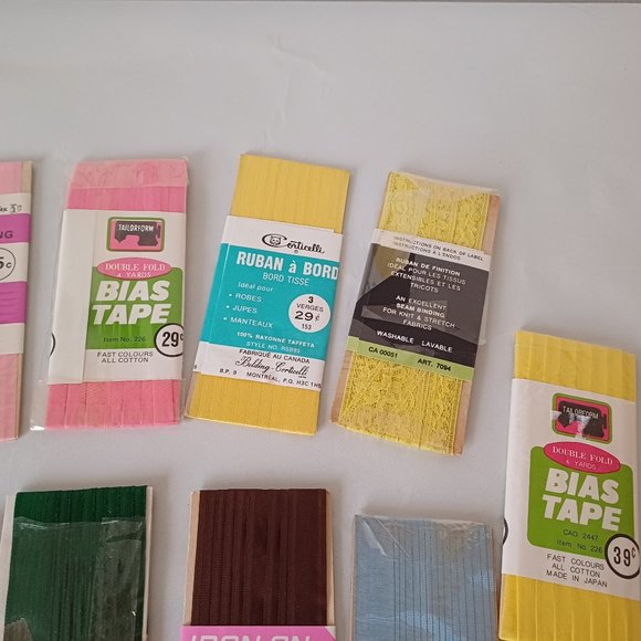 Vintage Seam Binding and Hem Facing Ribbons - Picture 8 of 10